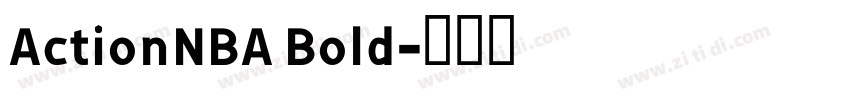 ActionNBA Bold字体转换